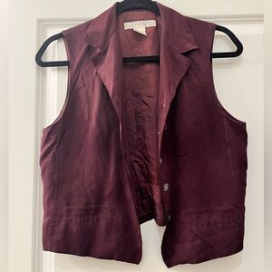 100% silk vintage vest